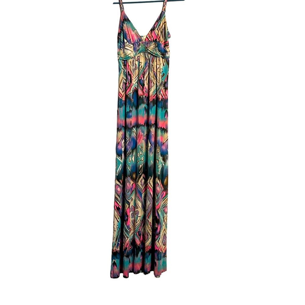 Elegant Multicolor Maxi Dress
